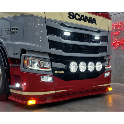 RVS stadslicht en stroboscoop montageset