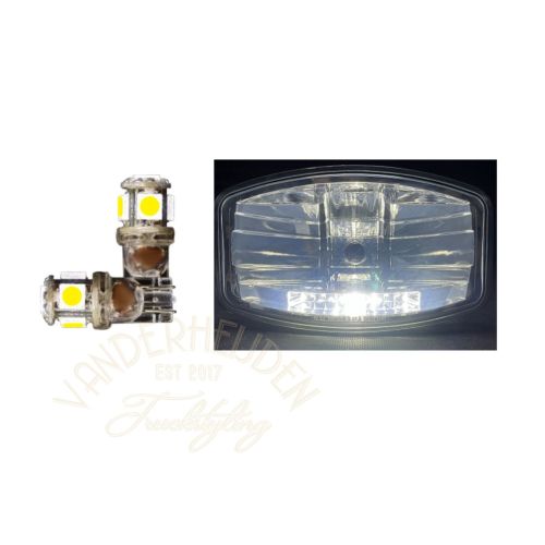 Stadslicht T10 insteek LED helder wit 9-32 Volt - 2 stuks