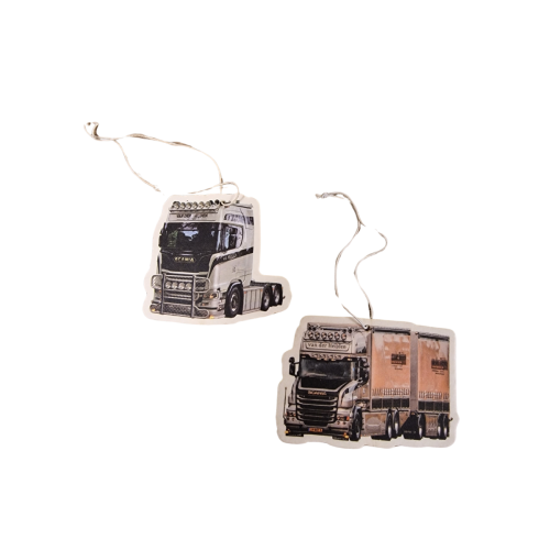 Geurhanger Set Van der Heijden Transport - Scania T730 Combi & Scania S650 Boogie