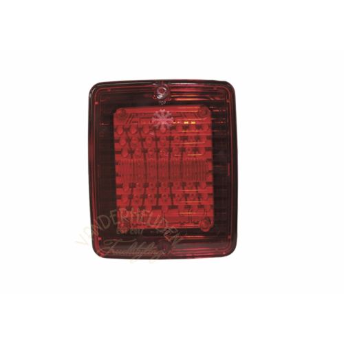 Izeled led unit met rem- en stadslicht rood glas