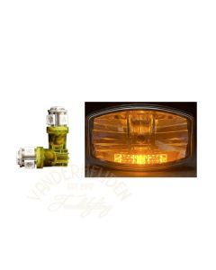 Stadslicht T10 insteek LED oranje 9-32 Volt - 2 stuks