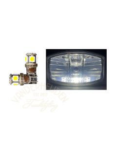Stadslicht T10 insteek LED helder wit 9-32 Volt - 2 stuks