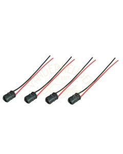T10 Fitting voor led of bolletjes pitten - 4 stuks