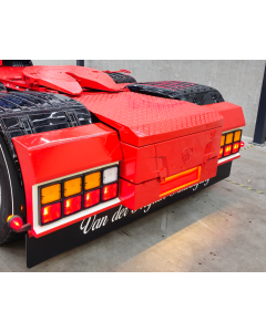 RVS bumper steunenset voor accu's achterin