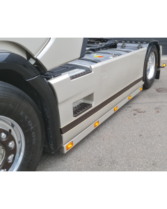 RVS lichtlatten Scania Next Gen inclusief originele led lampjes, stekkers en pinnetjes