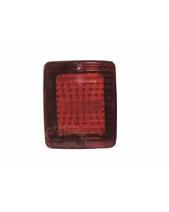 Izeled led unit met rem- en stadslicht rood glas
