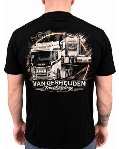 T-shirt Scania R650 V8 zwart