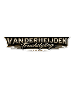 Van der Heijden Truckstyling sticker 15 x 3,4 cm