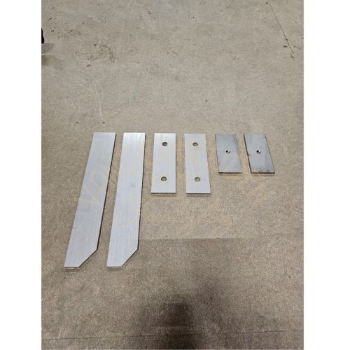 RVS bumper steunenset voor accu's linksvoor