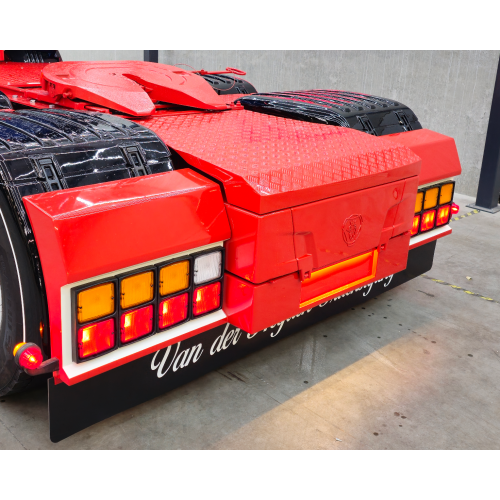 RVS bumper steunenset voor accu's achterin